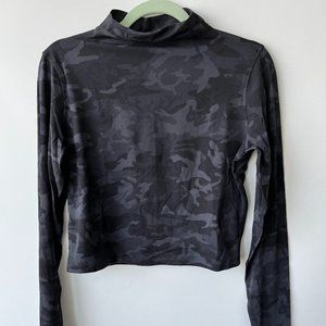 lululemon mock neck align cropped long sleeve